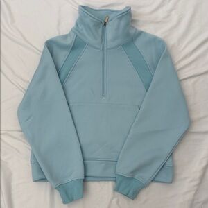 Blue Quarter Zip Sweatshirt